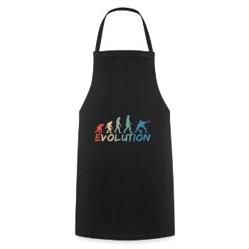 Rugby Evolution Vintage - Cooking Apron - black - Front - AI Model Male 185 dark (185cm)