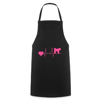 Bouvier des Flandres Flemish Hound Mom - Cooking Apron - black - Front - AI Model Male 185 dark (185cm)