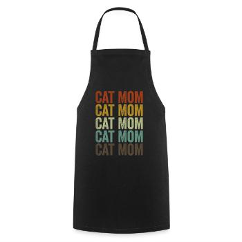 Cat Mom Mothers Day Family Matching - Tablier de cuisine - noir - Devant - AI Model Male 185 dark (185cm)