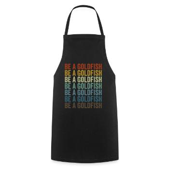 Soyez un poisson rouge Poisson rouge - Tablier de cuisine - noir - Devant - AI Model Male 185 dark (185cm)