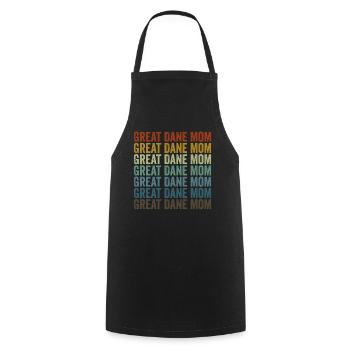 Great Dane Mama Great Dane dog lovers - Cooking Apron - black - Front - AI Model Male 185 dark (185cm)