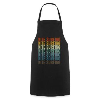 Kitesurfing Kitesurfer Kitesurfing Kiteboarding - Cooking Apron - black - Front - AI Model Male 185 dark (185cm)