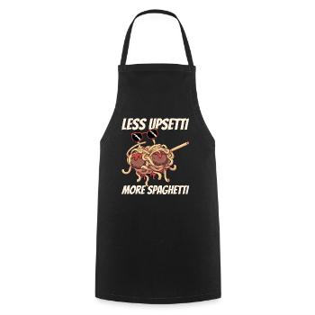 Dab Flying Spaghetti Monster - Cooking Apron - black - Front - AI Model Male 185 dark (185cm)