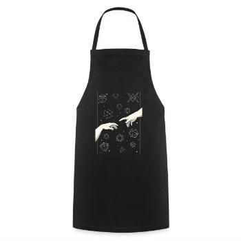 Angura Kei Dark Japanese Aesthetic - Cooking Apron - black - Front - AI Model Male 185 dark (185cm)