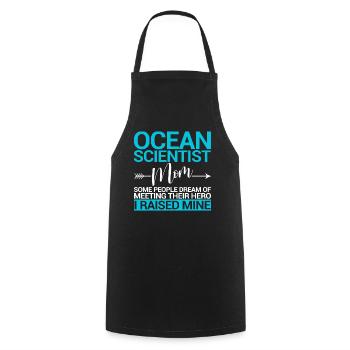 Drôle de biologiste marin Biologie marine - Tablier de cuisine - noir - Devant - AI Model Male 185 dark (185cm)