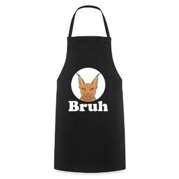 Big Floppa Caracal Cat Meme - Cooking Apron - black - Front - AI Model Male 185 dark (185cm)