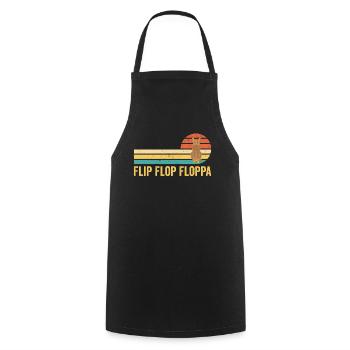 Big Floppa Karakal Katze Meme Retro - Kochschürze - Schwarz - Vorne - AI Model Male 185 dark (185cm)