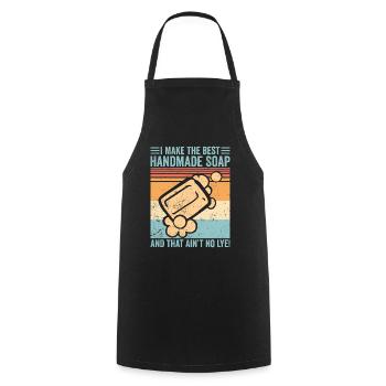 Soap production Soap manufacturer - Cooking Apron - black - Front - AI Model Male 185 dark (185cm)