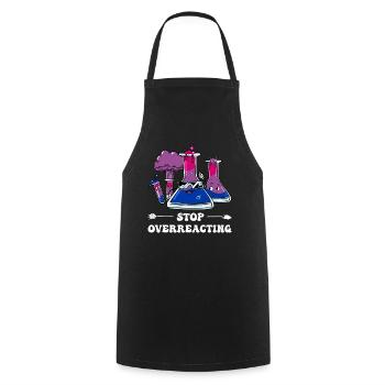 Bi Pride Bisexual Flag Chimie subtile - Tablier de cuisine - noir - Devant - AI Model Male 185 dark (185cm)