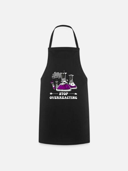 Asexual Pride Ace Flag Science Teacher - Kochschürze - Schwarz
