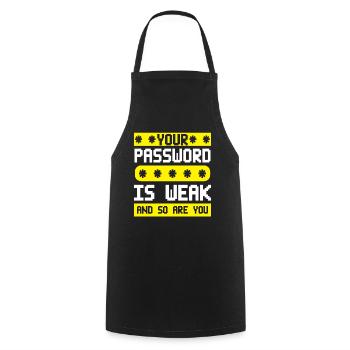 Cybersicherheit Hacking IT - Kochschürze - Schwarz - Vorne - AI Model Male 185 dark (185cm)