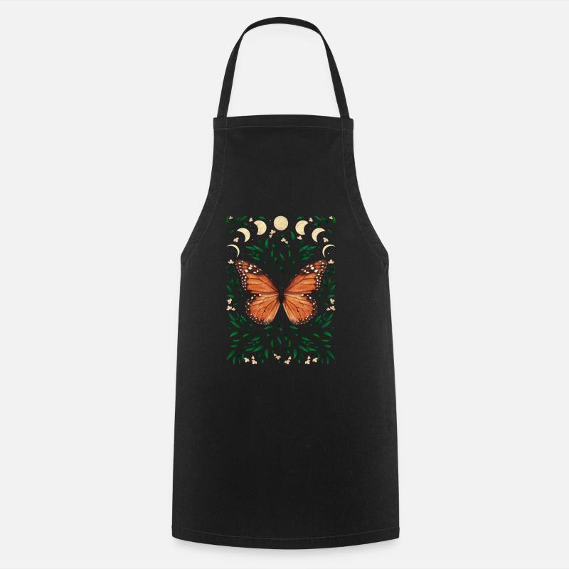 Witchy Cottagecore Whimsigoth Himmlischer Schmette - Kochschürze - Schwarz