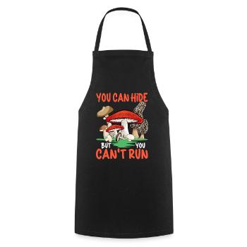 Chasseur de champignons chasse aux champignons - Tablier de cuisine - noir - Devant - AI Model Male 185 dark (185cm)