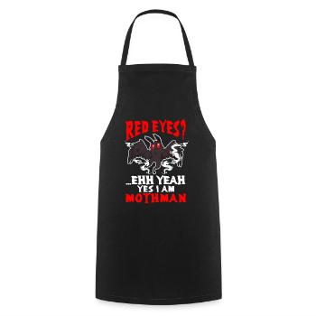 Cryptid Folklore - Cooking Apron - black - Front - AI Model Male 185 dark (185cm)