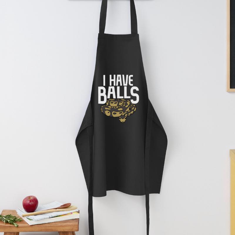 Serpent python boule Tablier de cuisine