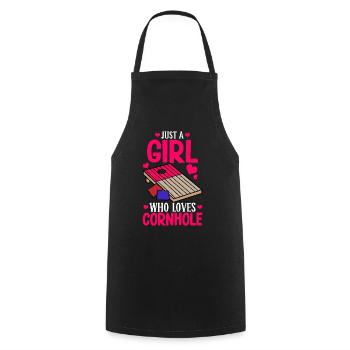Corn Hole - Cooking Apron - black - Front - AI Model Male 185 dark (185cm)