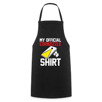 Trou de maïs Cornhole - Tablier de cuisine - noir - Devant - AI Model Male 185 dark (185cm)