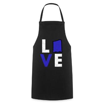 Cornhole corn hole - Cooking Apron - black - Front - AI Model Male 185 dark (185cm)
