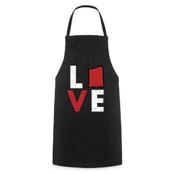 Cornhole corn hole - Cooking Apron - black - Front - AI Model Male 185 dark (185cm)