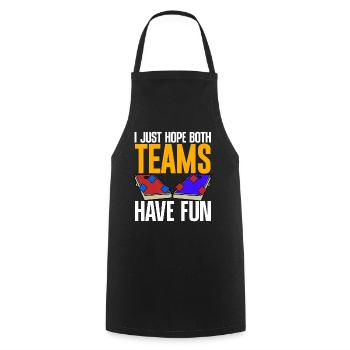 Cornhole corn hole - Cooking Apron - black - Front - AI Model Male 185 dark (185cm)