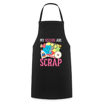 Scrapbooking Scrapbooker - Tablier de cuisine - noir - Devant - AI Model Male 185 dark (185cm)