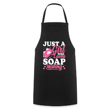 Soap manufacturer Soapologist - Cooking Apron - black - Front - AI Model Male 185 dark (185cm)