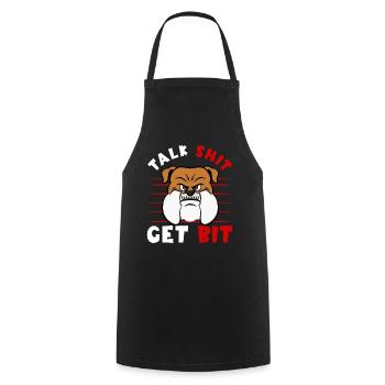 Furry Fandom Pumpkins Fursona - Cooking Apron - black - Front - AI Model Male 185 dark (185cm)