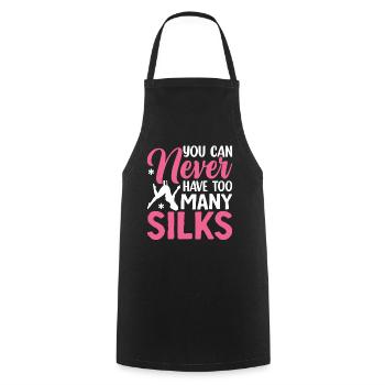 Aerial Silk Aerialist - Cooking Apron - black - Front - AI Model Male 185 dark (185cm)