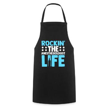 Anesthesiology - Cooking Apron - black - Front - AI Model Male 185 dark (185cm)