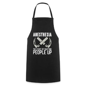 Anesthesiologist Anesthesiology - Cooking Apron - black - Front - AI Model Male 185 dark (185cm)