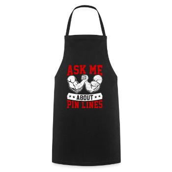 Arm wrestling arm wrestler - Cooking Apron - black - Front - AI Model Male 185 dark (185cm)