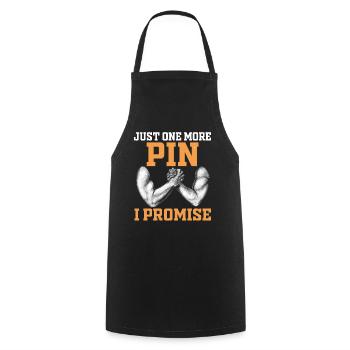 Arm wrestling arm wrestler - Cooking Apron - black - Front - AI Model Male 185 dark (185cm)