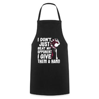 Arm wrestling arm wrestler - Cooking Apron - black - Front - AI Model Male 185 dark (185cm)
