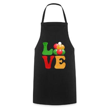 Boccia Ball - Cooking Apron - black - Front - AI Model Male 185 dark (185cm)