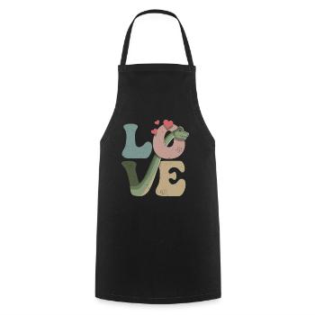 Brachiosaurus Dinosaur Dino - Cooking Apron - black - Front - AI Model Male 185 dark (185cm)