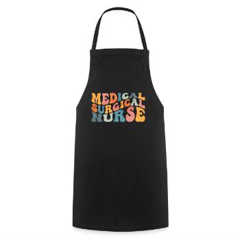 Groovy Medical-Surgical Nurse M - Cooking Apron - black - Front - AI Model Male 185 dark (185cm)
