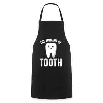 Funny Dental Lab Technician Dentist - Cooking Apron - black - Front - AI Model Male 185 dark (185cm)