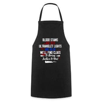 Funny coroner - Cooking Apron - black - Front - AI Model Male 185 dark (185cm)