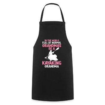 Kayak Granny Kayaker Granny - Tablier de cuisine - noir - Devant - AI Model Male 185 dark (185cm)