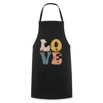 Collecting Collectors Entomology LOVE - Cooking Apron - black - Front - AI Model Male 185 dark (185cm)