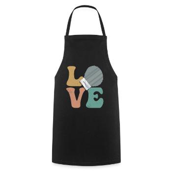 Concrete Paver Cement Mixer - Cooking Apron - black - Front - AI Model Male 185 dark (185cm)