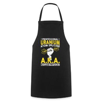 Ingénieur nucléaire - Tablier de cuisine - noir - Devant - AI Model Male 185 dark (185cm)