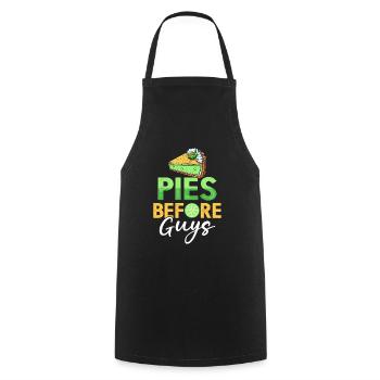 Dessert for Key Lime Pie Lovers - Cooking Apron - black - Front - AI Model Male 185 dark (185cm)
