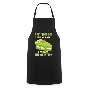 Dessert for Key Lime Pie Lovers - Cooking Apron - black - Front - AI Model Male 185 dark (185cm)