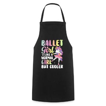 Ballerina - Cooking Apron - black - Front - AI Model Male 185 dark (185cm)