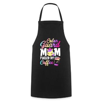 Female Flag Guard - Cooking Apron - black - Front - AI Model Male 185 dark (185cm)