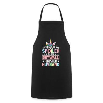 Drywall Builder Drywall Construction Machine - Cooking Apron - black - Front - AI Model Male 185 dark (185cm)