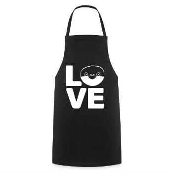 Drôle de poisson Sacabambaspi Meme - Tablier de cuisine - noir - Devant - AI Model Male 185 dark (185cm)