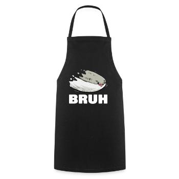 Drôle de poisson Sacabambaspi Meme - Tablier de cuisine - noir - Devant - AI Model Male 185 dark (185cm)