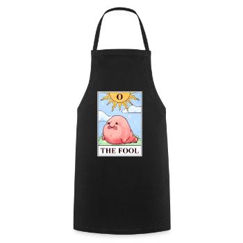 Blobfish Tarotkarte - Kochschürze - Schwarz - Vorne - AI Model Male 185 dark (185cm)